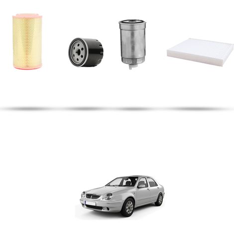 Kit tagliando 4 filtri compatibile con Lancia Lybra 2.4 JTD 110kw dal 2002 (1/5)