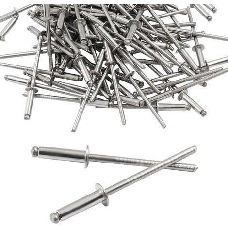 Surtido de remaches de aluminio 3.2 x 10 mm, 100 piezas