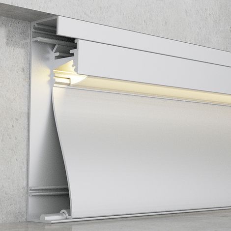 Profilé aluminium Krue - 2 mètres Aluminium - Ledme - LM3825