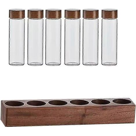 Présentoir à grains de café, rangement pour grains de café, présentoir en verre pour grains de café, pour la cuisine, contenant hermétique pour grains de café. (1/5)