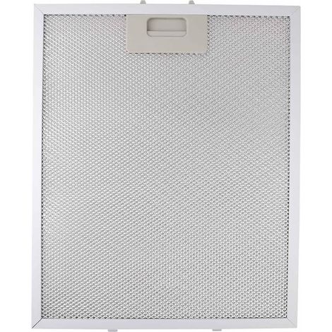 Lot de 2 filtres à graisse en métal pour hotte aspirante - 340 x 280 x 9 mm - Argenté (1/4)