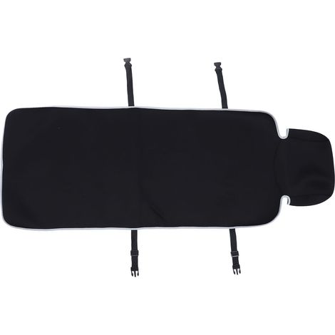 Housse de siège auto pour sièges avant, imperméable et résistante aux taches, en néoprène, universelle et portable, pour chien et enfant, noire. (1/5)