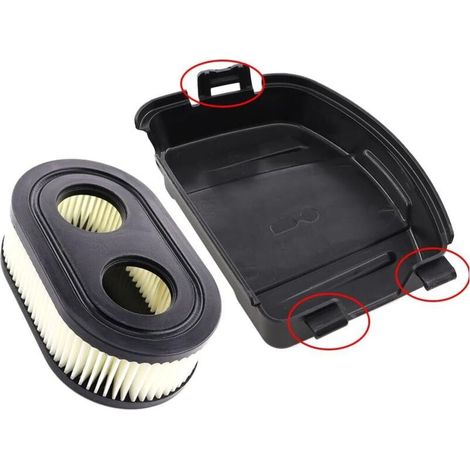 – Filtre à air pour moteurs Briggs & Stratton 550E 575EX 575IS 625EXI 650EXI 675EXI 675IS – Couvercle en ABS – Remplace 594106 798339 798452 (1/5)