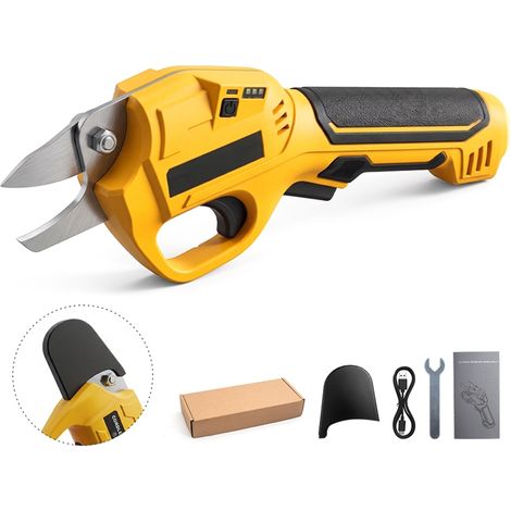 Beyamis Sécateur électrique sans fil 0.65kg - 14mm taille rosiers rechargeable