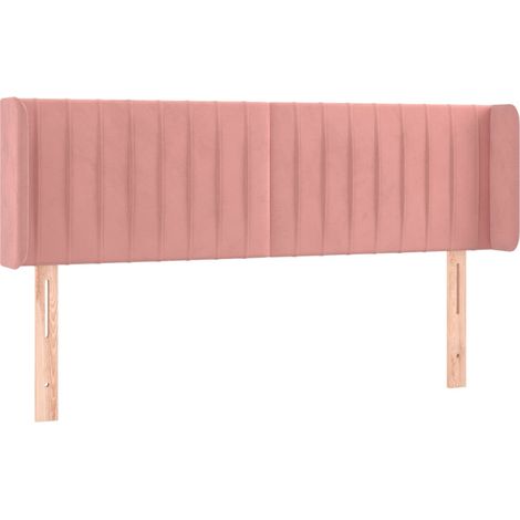 Maison Exclusive - Testiera ad Orecchio Rosa 147x16x78/88 cm in Velluto