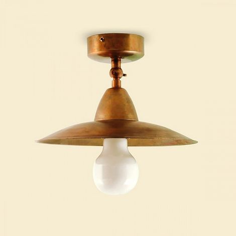 Plafoniera rustica lampadari bartalini elipla pl20 e27 led ottone lampada soffitto (1/5)