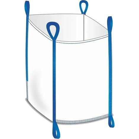 Big Bag Ouvert 90x90x90 cm, 1000kg, Sac Gravats Réutilisable