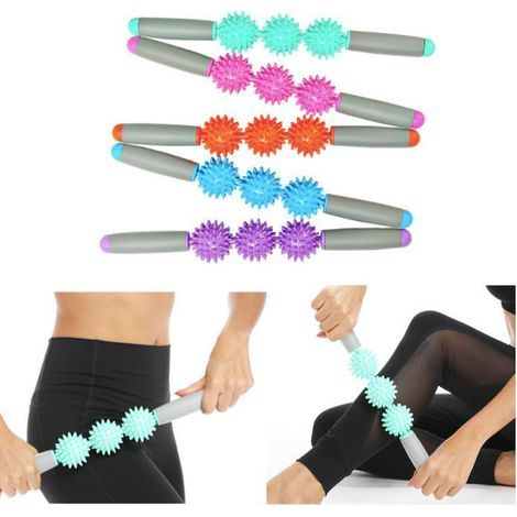3-nozzle muscle massage stick for gym, roller and yoga stick - AquaForge (1/5)