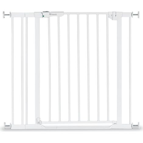 [GEBRAUCHT] B-Ware Hauck Türschutzgitter Schutzgitter Clear Step Autoclose 2 Set Verlängerung Weiß (1/2)
