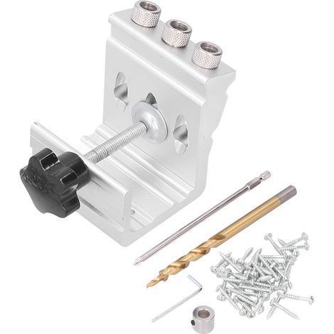 Kit perceuse de trous 3-en-1 à haute efficacité, pince pratique longue durée, localisateur pour bois (1/5)