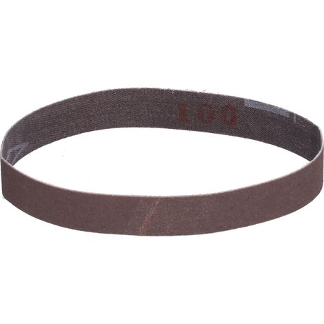 Ceinture abrasive grain 100 pour affûteuse de couteaux, idéale pour ponceuse et polisseuse, accessoire de ponçage et affûtage. (1/5)