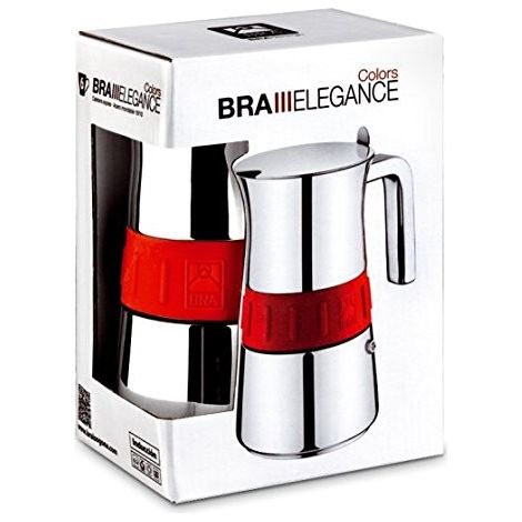 Bra A170567 - Cafetera Italiana 6 Tz. Elegance Red (1/2)