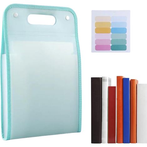 Organisateur de dossiers de fichiers extensibles  Dossier accordéon A4 avec 13 pochettes  Porte-documents de grande capacité, organisateur de dossiers étanche pour reçus, autocollants, (1/5)