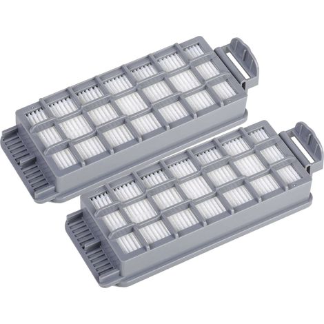 vhbw 2x filtro sostituisce Kärcher 2.889-342.0 per aspirapolvere - filtro HEPA grigio