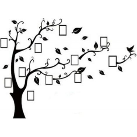 Sticker Mural Arbre - Panneau Acrylique 3D - Décoration Murale Pour Chambre Enfants Salon - Kit DIY Avec Cadre Photo - 1 Pièce (1/5)