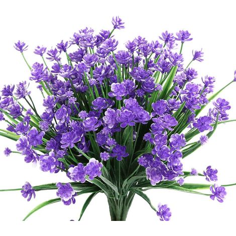 Violte 8 PCS Fleurs Artificielles Extérieures Résistantes Aux U