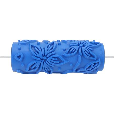 Rouleau de Peinture à Motifs, Rouleau de Texture Réutilisable de 5 Pouces, Rouleau de Peinture à Motifs D'art Décoratif Bricolage, Rouleau en Caoutchouc pour Murs, Meubles et (1/5)