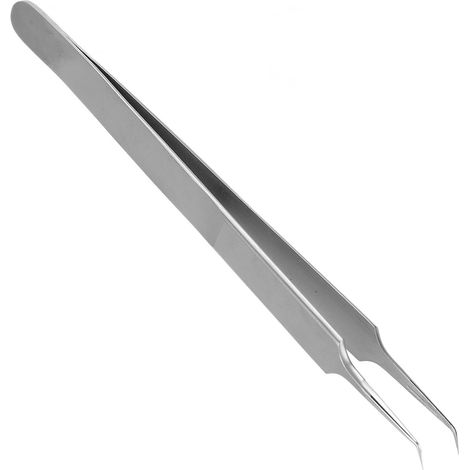 Gebogene, gehärtete Präzisionspinzette für Reparatur- und Wartungsarbeiten, superfeine, längliche Spitze, BST-18 (1/5)