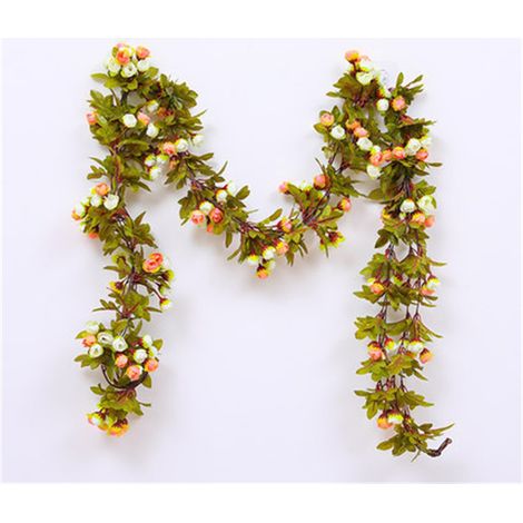 Guirlande de Roses Artificielle en Soie Haute Imitation Décor Maison Mariage - Lot de 50g Design Épuré Lavable Longue Durée (1/4)