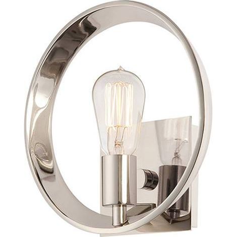 Applique murale lampe métal argent hall light 1 flamme classique