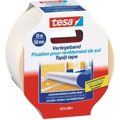 tesa Verlegeband 10 m x 50 mm Teppich-Verlegeband