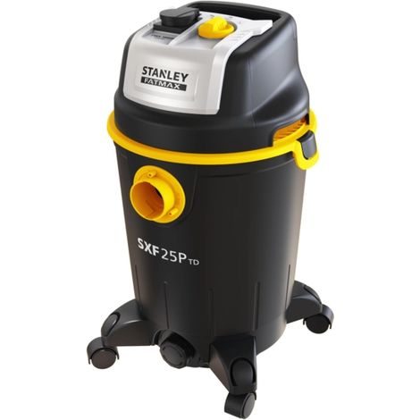 aspiratore solidi liquidi elettrico stanley fatmax "sxfvc25ptd-e" 1400w 25 lt 33l/s