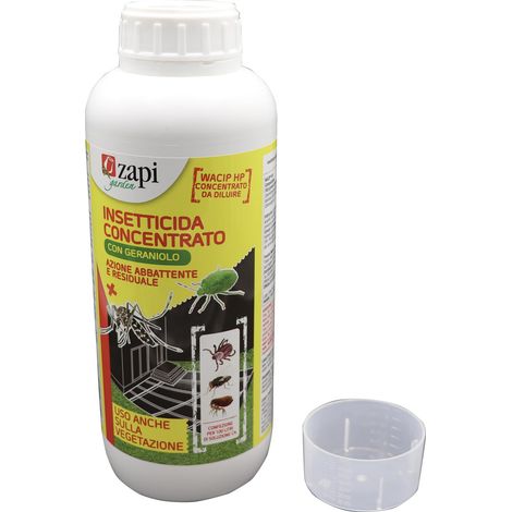 Insetticida Concentrato Zapi 1 l Contro Zanzare Mosche Zecche Pulci Blatte (1/3)