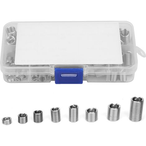 Ensemble de 110 inserts filetés en acier inoxydable M6-M8/1D-3D pour fil enroulé (1/5)