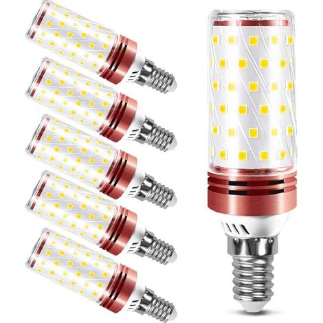QAZQA Lot de 3 Ampoule E14  LED 16W Blanc Chaud 3000K 1900LM, (équivalent ampoule incandescentede 120W 150W), Lot de 3 Blanc Froid 6000K，360 Angle, Vis E14, Non Dimmable, Pas de Scintillement, AC 175-