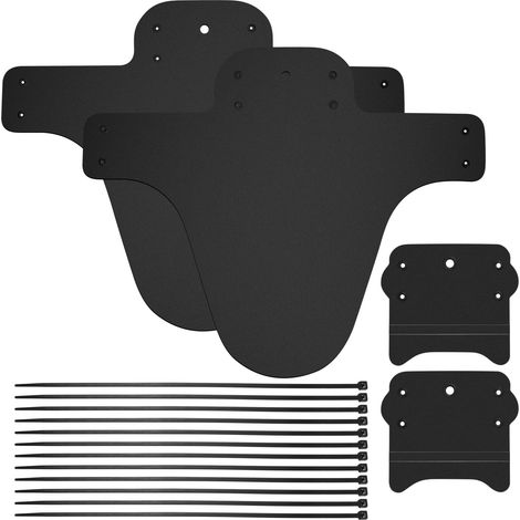 4 Pièces Garde-Boue Vélo Avant et Arrière avec 10 Attaches pour VTT, Route et Cyclisme, Protection Contre la Boue (1/5)