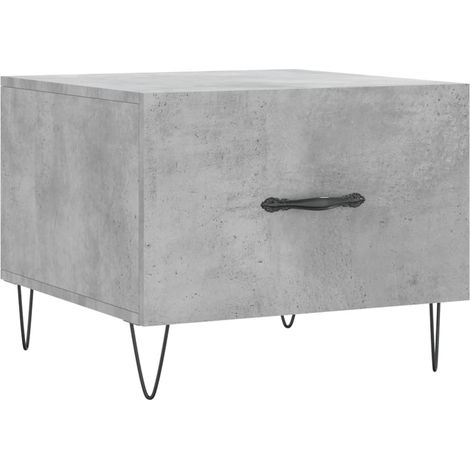 Maison Exclusive - Tavolino Salotto Grigio Cemento 50x50x40 cm Legno Multistrato