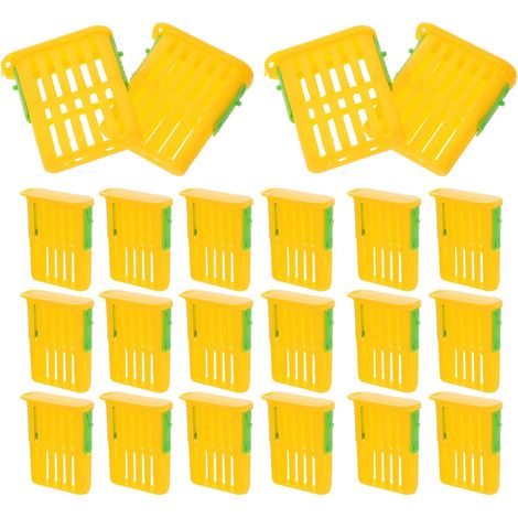 50 Cages en Plastique pour Élevage et Transport de Reines D'abeilles Ventilation Innovante, Boîte à Reines Légère et Portable pour Apiculture, Outil Essentiel pour Apiculteurs