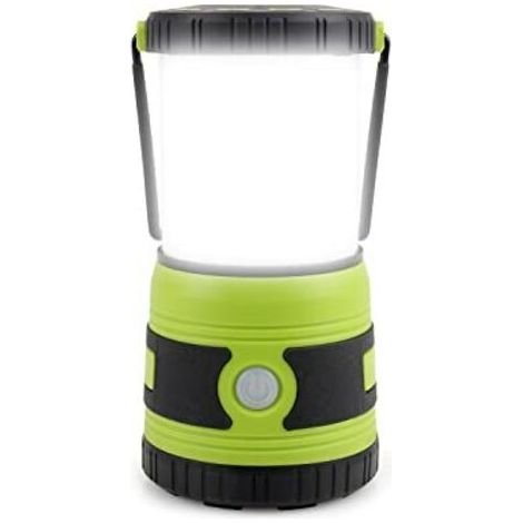 Lampe de camping LED 1500 lumens 4 modes d'éclairage, Lampe de recherche à intensité variable, Alimentation par batterie, Convient pour Marche de nuit, Tentes, Coupure de courant (1/5)