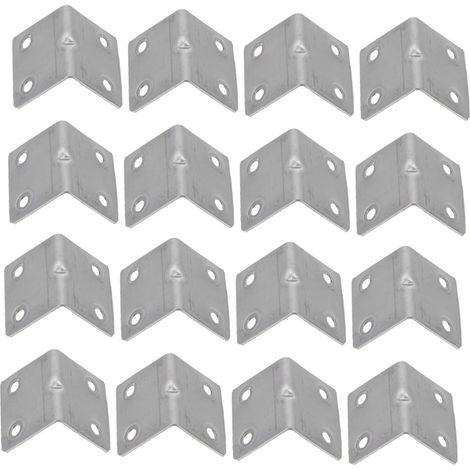 30 équerres d'angle, acier inoxydable, 36 x 26 x 26 mm, fixation meubles, intérieur/extérieur (1/5)