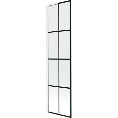 Mexen Next L paroi de baignoire à 1 panneau 50 x 150 cm, motif noir, blanc - 895-050-000-03-77-20 (1/5)