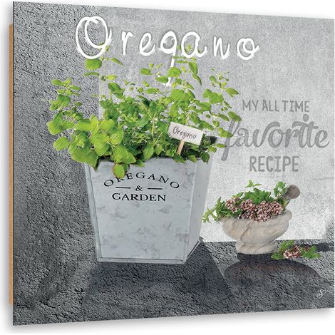 Quadro deco panel, Spezie di cucina di origano - 50x50 (1/5)