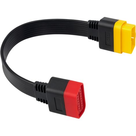 Détecteur de voiture 36CM OBD2 rallonge ordinateur de bord X431 rallonge prise de conversion câblage de transfert mâle-femelle,LUCKY-88 (1/4)