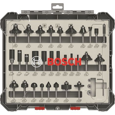 BOSCH 2.607.017.476 (30pc) 1/4" router cutters