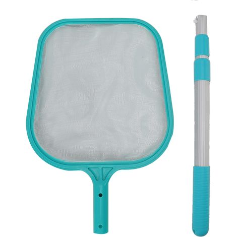 Épuisette de piscine en nylon plastique, râteau à feuilles vertes, outil de nettoyage pour spa, jacuzzi et fontaine