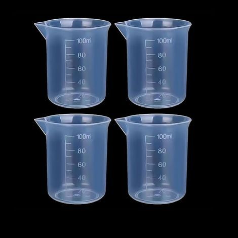 Gobelets À Mesurer En Plastique Transparent Plastique Mesureur Cuisine Verres Gradués Gobelet Doseur Gobelet pour Moules de Coulée Résine époxy Pâtisserie (1/5)