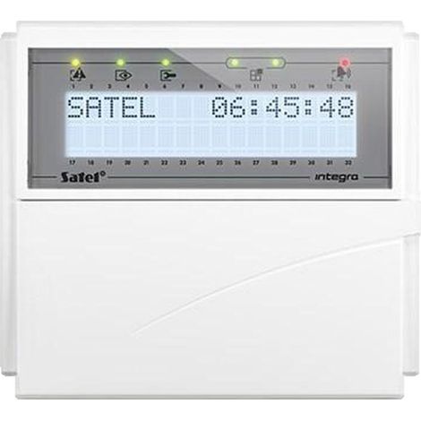 Clavier de sécurité Satel INT-KLCD-W écran LCD rétroéclairé 12 V (1/3)