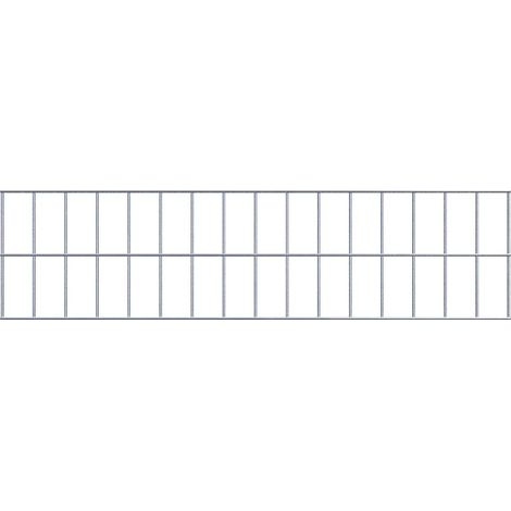 Grille de Gabion à l’unité - Dimensions: 80 cm x 20 cm - mailles de 5 x 10 cm - Made in Germany