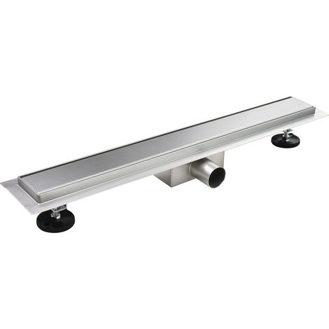 Duschrinne Bodenablauf Randablauf aus Edelstahl sehr flach R1 100cm (1/5)