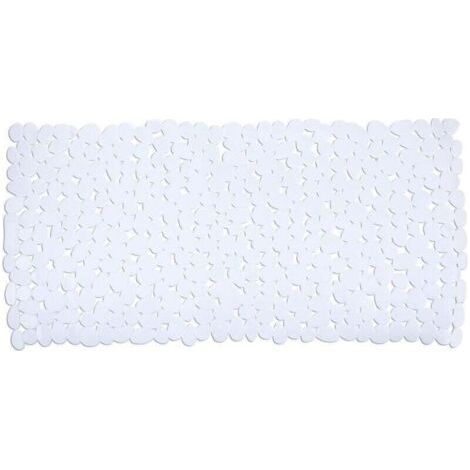 QORVA-Tapis de baignoire antidérapant, tapis de bain, Paradise, PVC, 71x36 cm, Blanc (1/4)