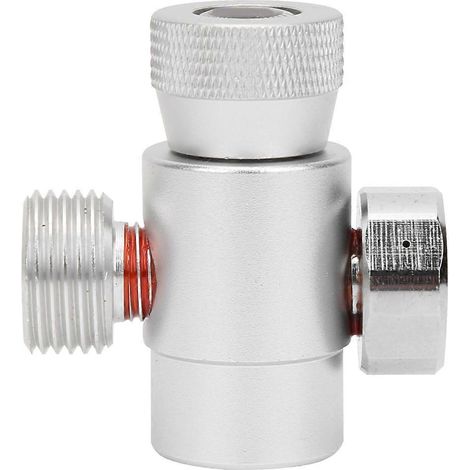 Tête de raccord gonflage CO2 avec manomètre 3000psi, adaptateur station de remplissage pour pompe à air extérieure, connecteur valve précision, équipement gonfleur portable. (1/5)