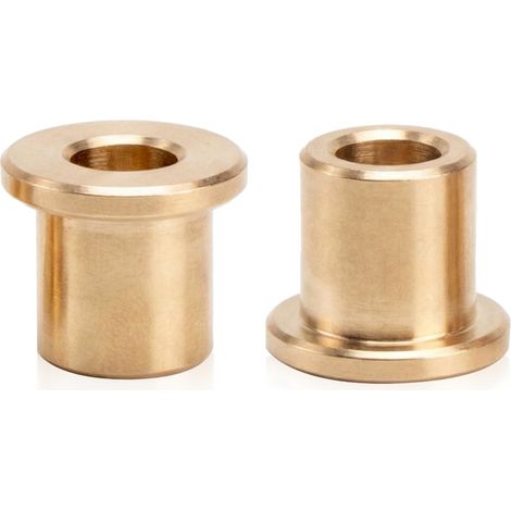 2 Pièces Bride Roulement Manchon 6x10x12 mm,Laiton Douille Auto Lubrifiant Bagues,Bride Manchon Roulement Fritté pour Industriel Équipement Machines et Outils (1/5)