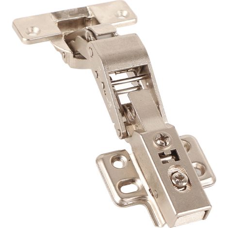 Charnières de porte biseautées à 45 degrés pour armoires de cuisine, charnières à angle de 125 degrés pour cuisine et salle de bain, 35 coupelles (avec amortisseur) (1/5)