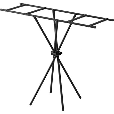 TrAdE Shop Traesio - Stendibiancheria Appendiabiti Pieghevole Salvaspazio A Doppia Asta Per Bucato Vestiti 69728 - (1/5)