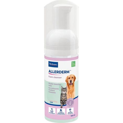 VIRBAC ALLERDERM SPOT ON mousse nettoyante pour chiens et chats 6 x 2 ml