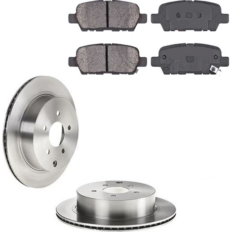 KIT FRENI POSTERIORI compatibile con INFINITI G COUPE - DISCHI + PASTIGLIE OEM: FDB4324, FDB4312 / 17698 , 18501 /SOSTITUZIONE DIRETTA/BASSA POLVERE/SILENZIOSO